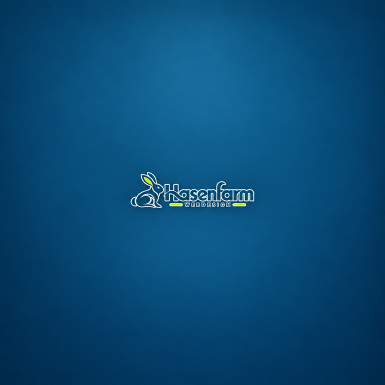 Minimal Teal Hasenfarm Webdesign Logo