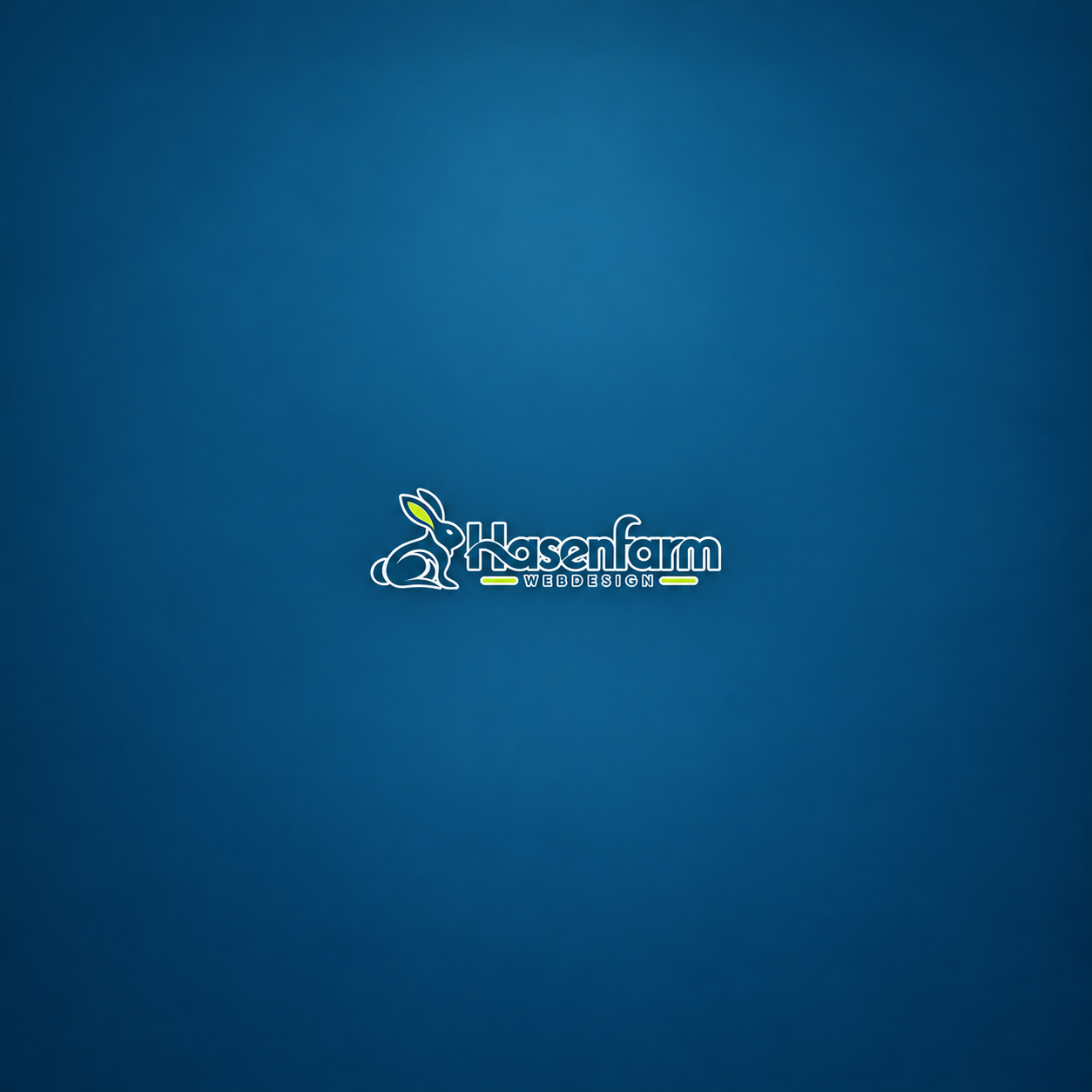 Minimal Teal Hasenfarm Webdesign Logo